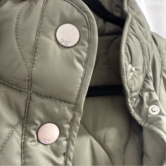 32 Degrees Olive Green Quilted Lightweight Jacket Size Small - Picture 6 of 11